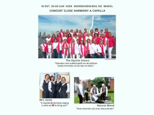 Close Harmony Concert